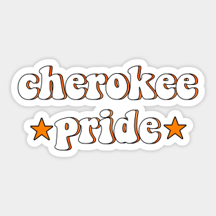 cherokee pride stars Sticker